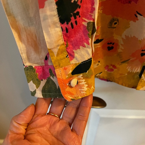 Sezane Floral Ann shirt, Size 34, US Size 2 - Picture 6 of 9